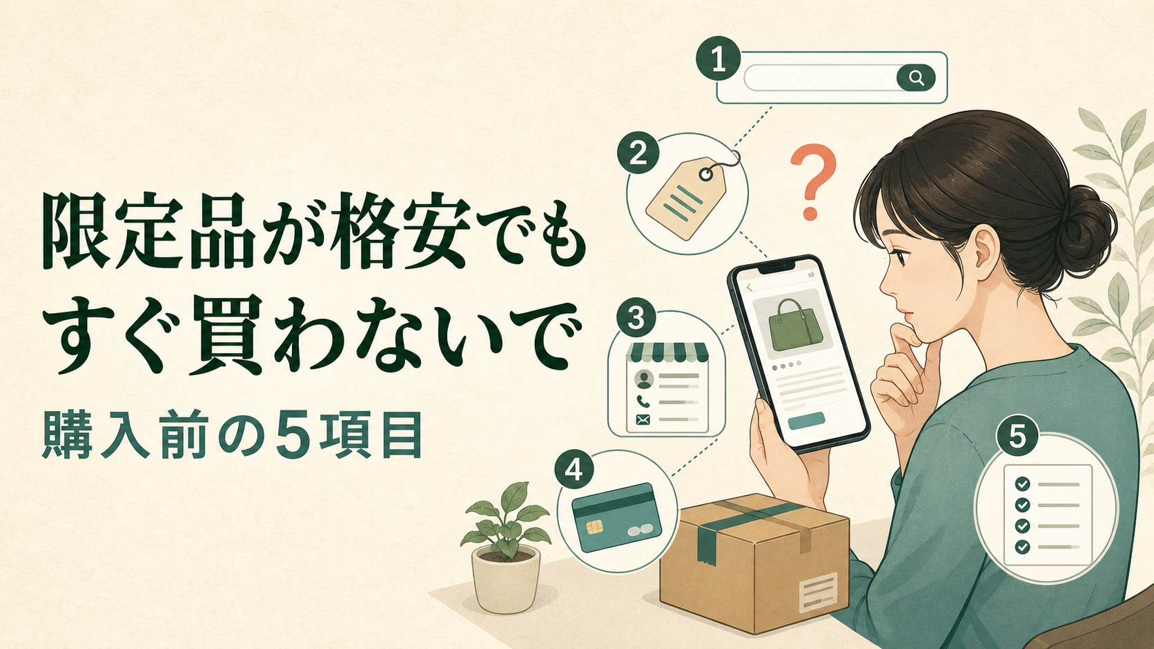 限定品が格安でもすぐ買わないで。偽通販を見抜く購入前の5項目
